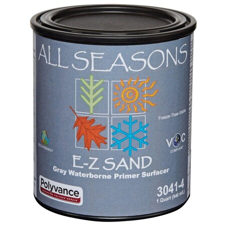 Polyvance All Seasons Light Gray Waterborne Primer-Surfacer - Quart Quart 3041-4